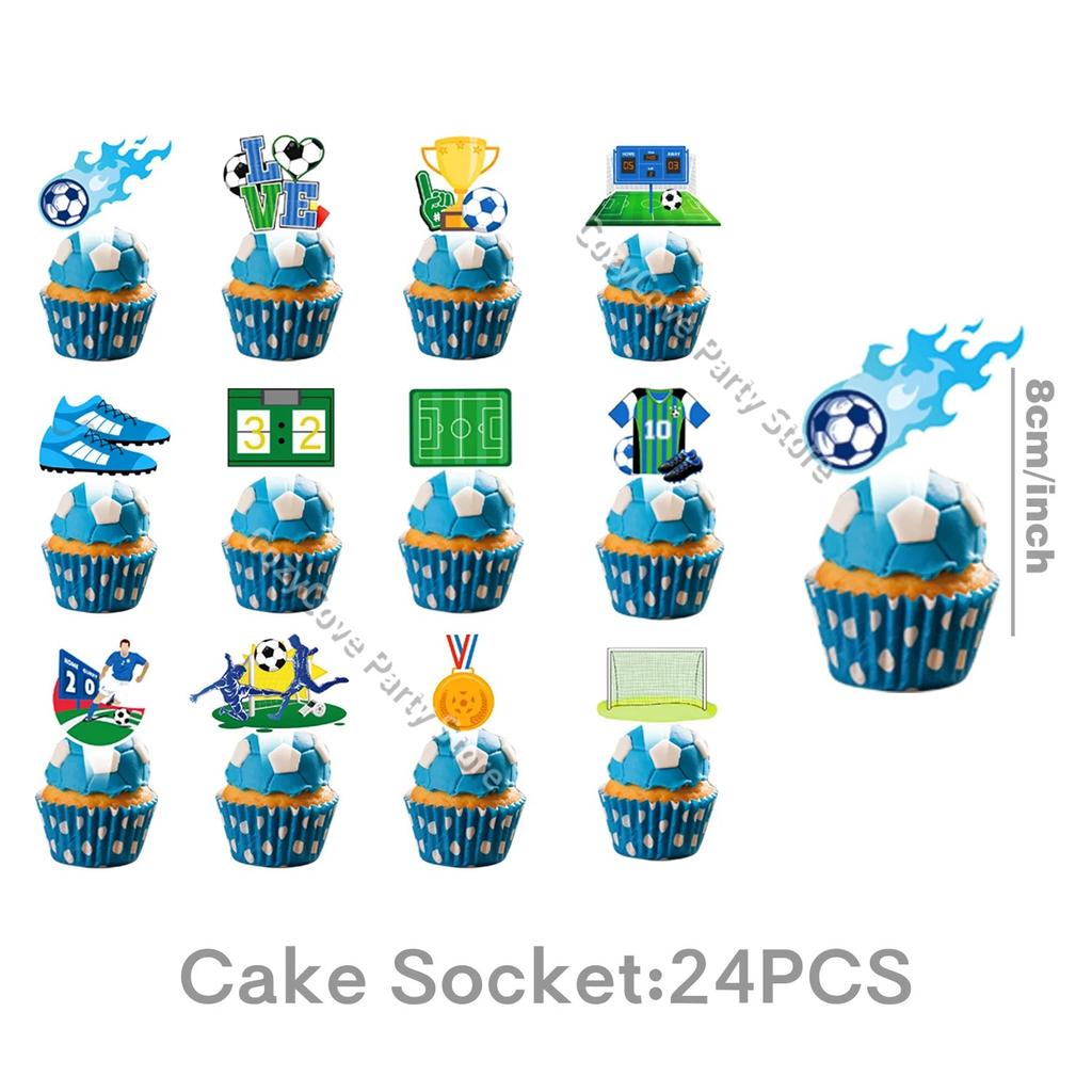 Football Birthday Decorations Soccer Theme Party Supplies Cup Plate Banner Balloons For Kids Boys Party Favor Gifts Photo Props