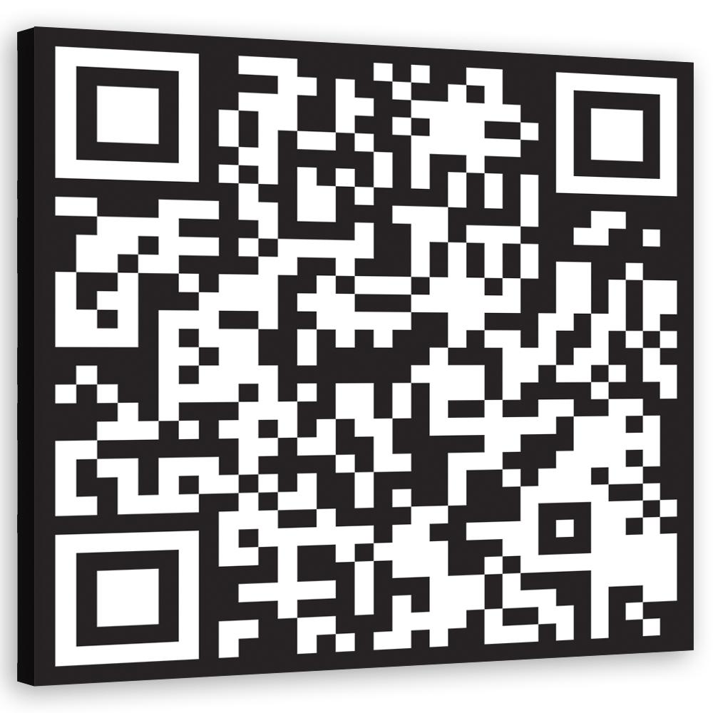 Canvas print Code QR
