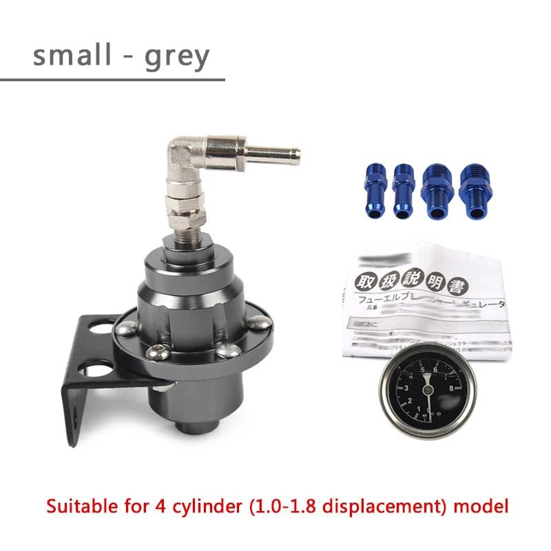 New Universal Adjustable Fuel Pressure Regulator Type With Original Gauge and Instructions