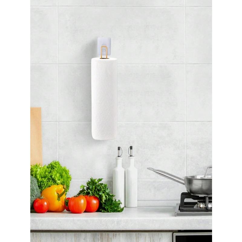 Non Perforated Roll Paper Rack, Bathroom Storage Rack, Kitchen Storage Wall Mounted Rack, Toilet Hanging Tissue Rack
