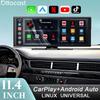 Ottocast 11,4-дюймовий універсальний бездротовий екран Carplay Android Auto Автомагнітола Медіаплеєр Відео з розділеним екраном для Youtube Netflix Tiktok