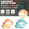 Color Kids 1PCS Turtle Silicone Teether Baby Chewing Toy Infant Teething Relief BPA Free Safe Nursing Sensory Toy 0-12 Months