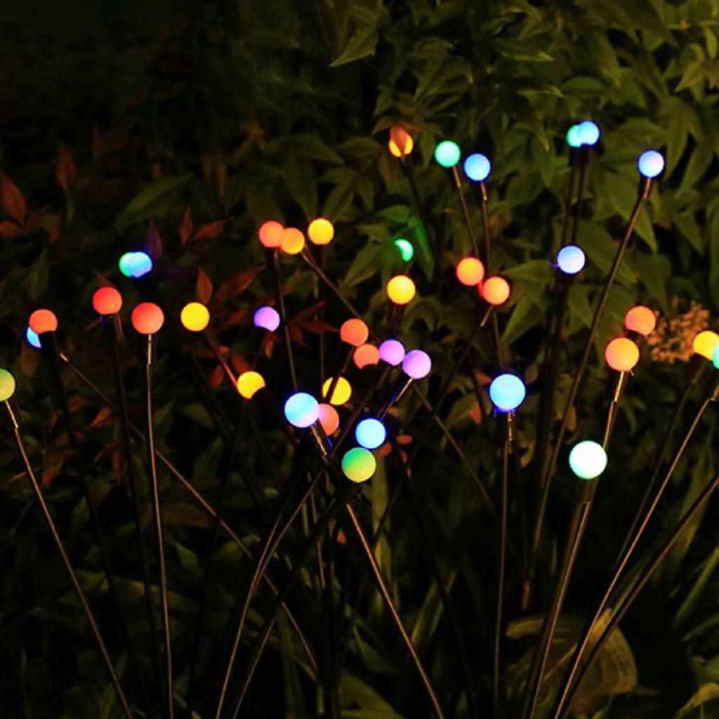 Solar Garden Lights 6 LED Firefly Solar Lights for Outside IP65 Waterproof Solar Swaying Outdoor Lig