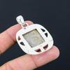 Natural Fossil Coral Gemstone Jewelry 925 Sterling Silver Pendant For Women
