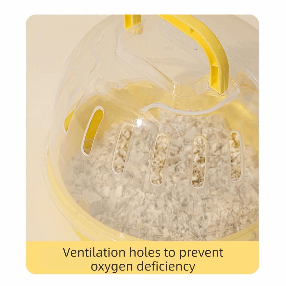 Large Space Travel Hamster Carrier Transparent Outdoor Hamster Cage  Small Animal
