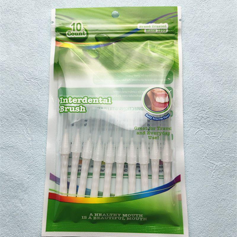 Kieferorthopädische Interdentalbürsten Typ I (10er-Pack) zur Zahnspangenreinigung
