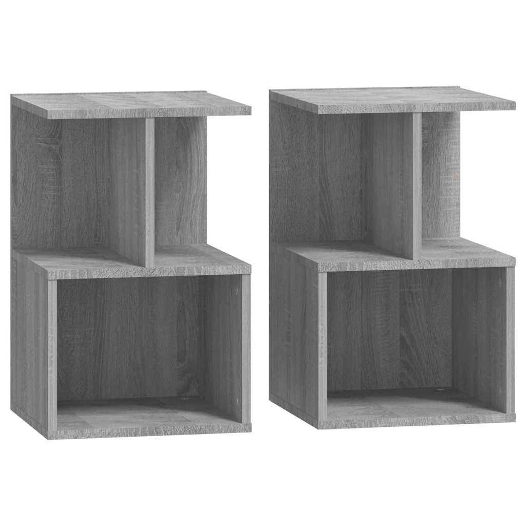 Nightstands 2 pcs Grey Sonoma 35 x 35 x 55 cm Particleboard