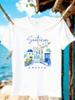 Wzm109106creative Printed Plus Size Unisexs Round Neck Summer Casual Short Sleeved Street Fashion Versatile Plus Size Tshirt