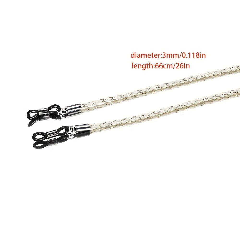 Elegant Glasses Lanyard, Sunglasses Chain PU Leather Braided Sport Band ideal choice for gifts