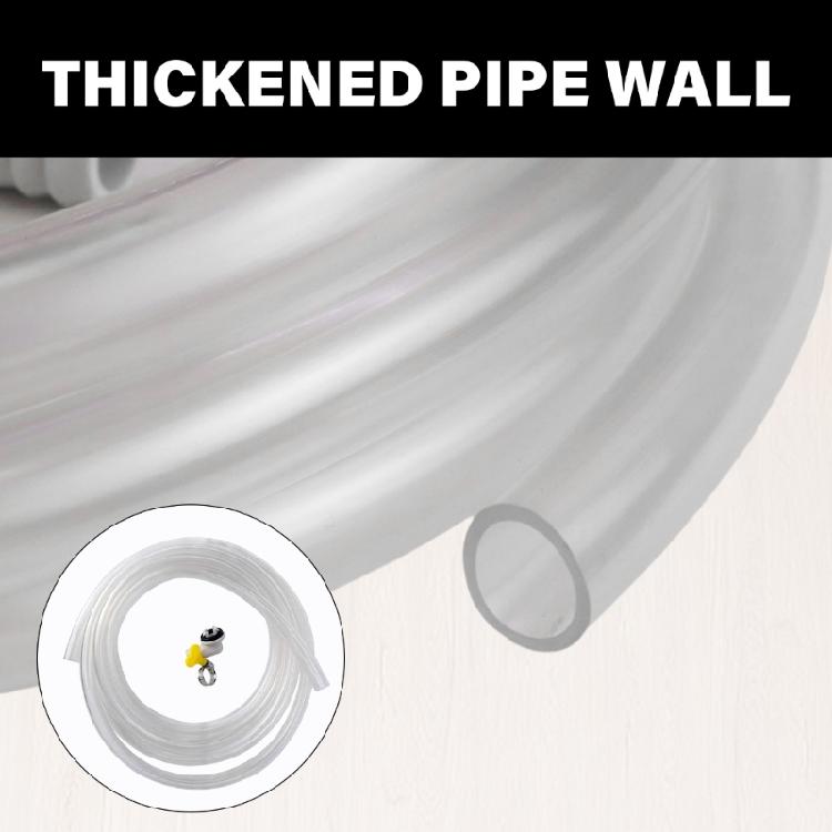10Ft Air Conditioner Drain Line Extension Set Drain Hose Drainage Hose PVC Drain Pipe Hose Clamp for Air Conditioners