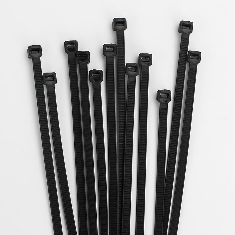 Plastic nylon cable tie 100 PCS black 5X300 cable tie fixing ring 3X200 cable tie zipper with 5X200 self-locking nylon cable tie