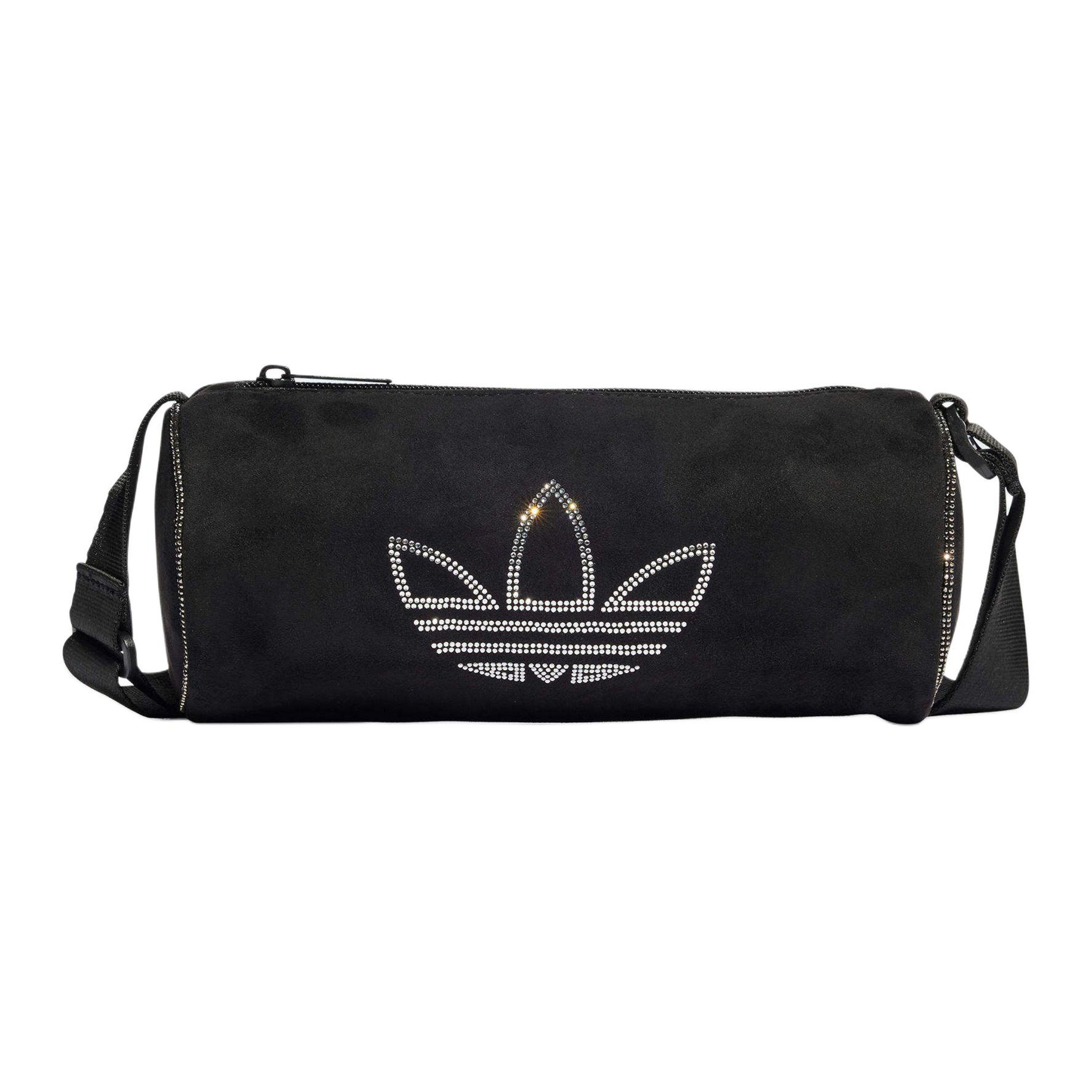 Adidas Originals Trefoil Logo Polyester Mini Shoulder Crossbody Bag Unisex bags Black IT7382 Black,Mini