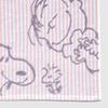 Nishikawa Snoopy Bath Towel 60x120cm Washable Cotton Unspun Gauze Soft and Fluffy Imabari Brand Friends Pink XT16302600 PN6602TW Smile 100%
