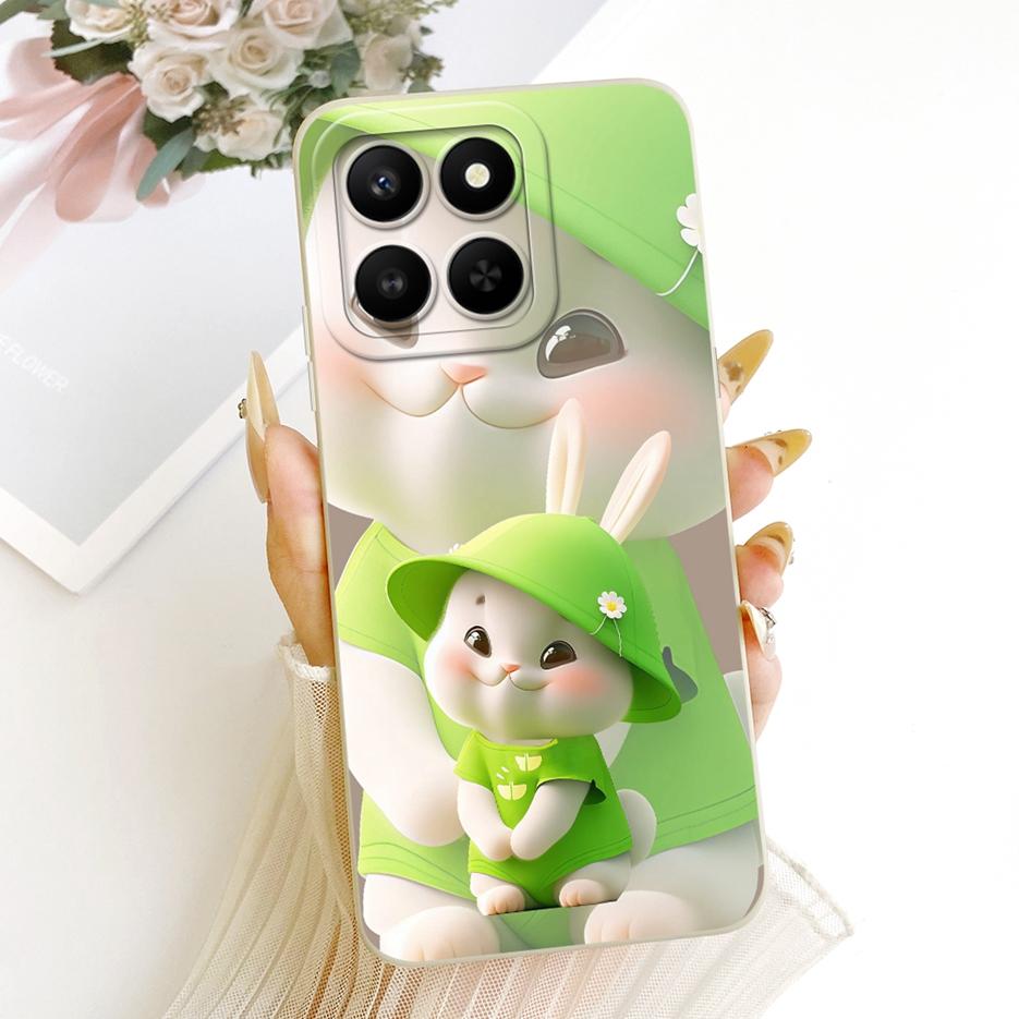 For Honor 400 Smart Case HonorX7d 5G LGN-NX1 Cute Rabbit Cartoon Cover Soft TPU Phone Case For Honor X7d Honor400 Smart 5G Shell