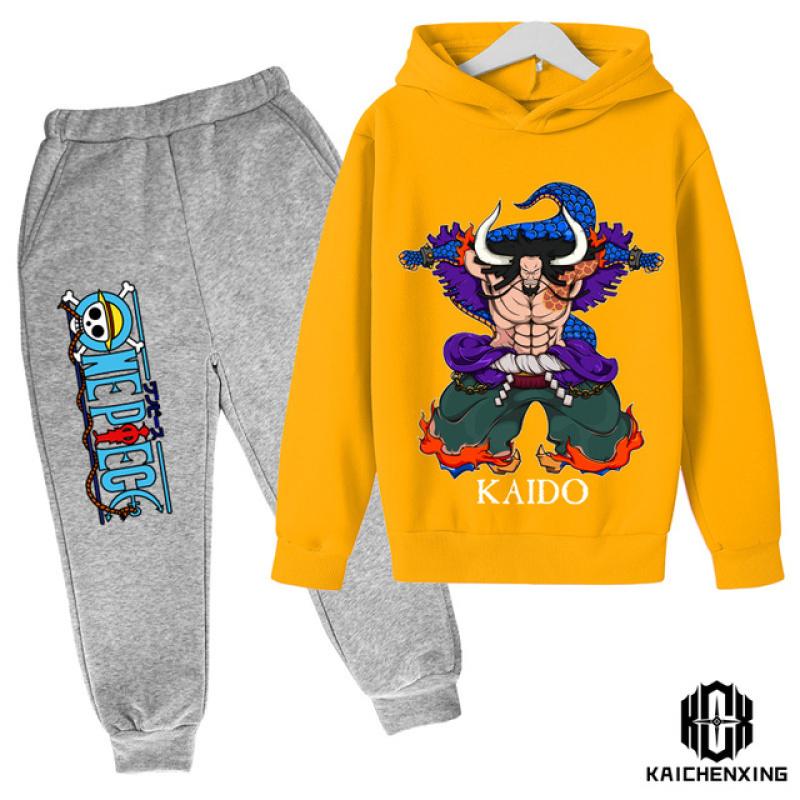 One Piece Cartoon Children's Hoodie Clothes Boys Set Children's Sportswear Clothing Spring and Autumn Fashion Sweatshirt