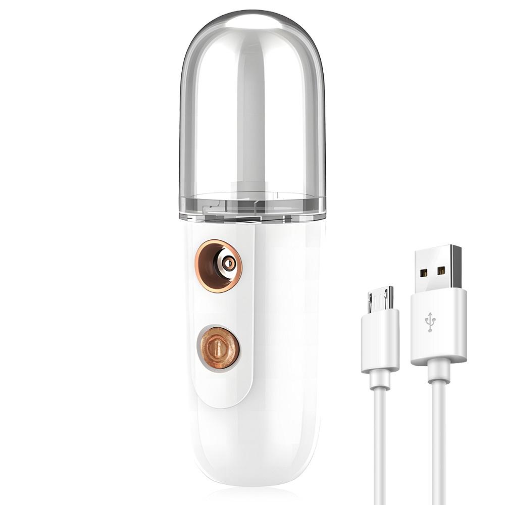 

Мини-отпариватель для лица, нано-спрей, увлажняющий испаритель, туман для лица, машина для холодного распыления, увлажнитель, портативный увлажнитель красоты белый