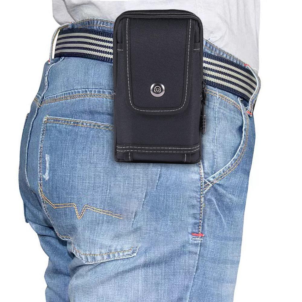 Waist Pack Mobile Phone Pouch with Buckle Phone Belt Hanging Pouch Man Mobile Phone Bag Men/Father