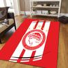 Olympiacos F.C.2 Flannel Pattern Square Carpet,Area Rug,Carpet Rug for Living Room Bedroom Sofa Playroom Decor,Non-slip Floor Mat