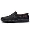 Casual men's shoes hand-sewn men's shoes summer soft sole breathable casual large size lazy driving shoes Doudou shoes