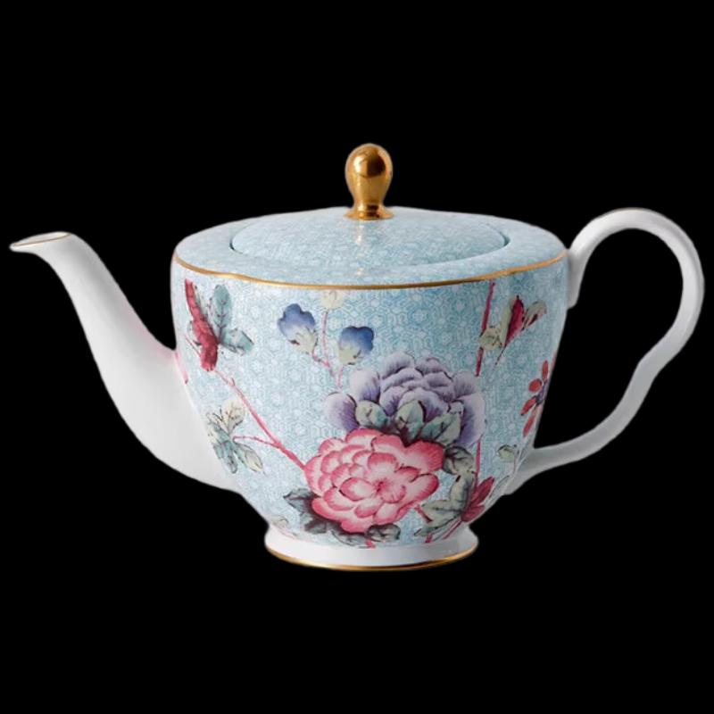 Wedgwood Dujuan Tea Set with Teapot, 2 Cups & 2 Saucers