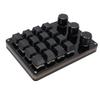 16 Tasten 3 Drehknöpfe Tastatur Benutzerdefinierbares Makro Programmierbares Tastenfeld Hot-Swap-fähig Blauer Schalter Mechanisches Tastenfeld