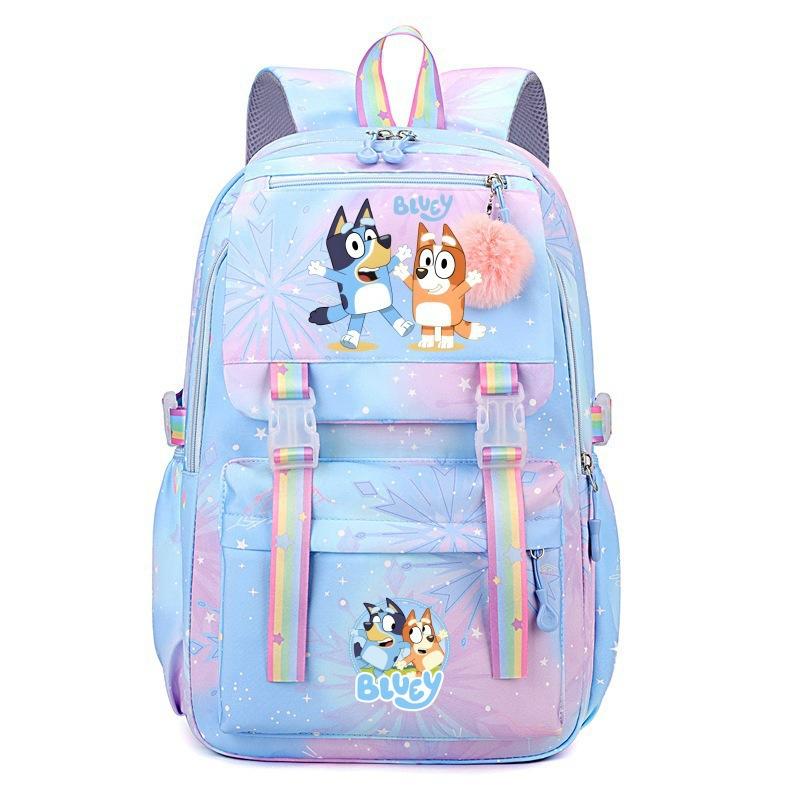 Cartoon Puppy Rainbow Schoolbag Primary School Junior High School Boys And Girls Casual Backpack Large Capacity