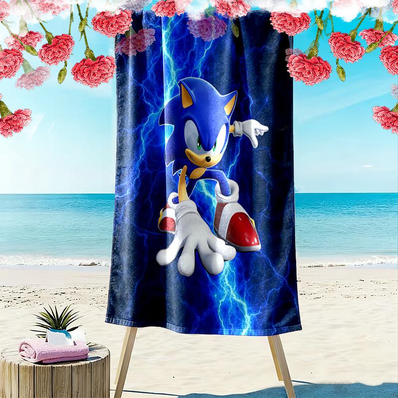 SONIC Beach Towel Perfect for Travel, Outdoor Activities, Swimming, Camping, Hiking