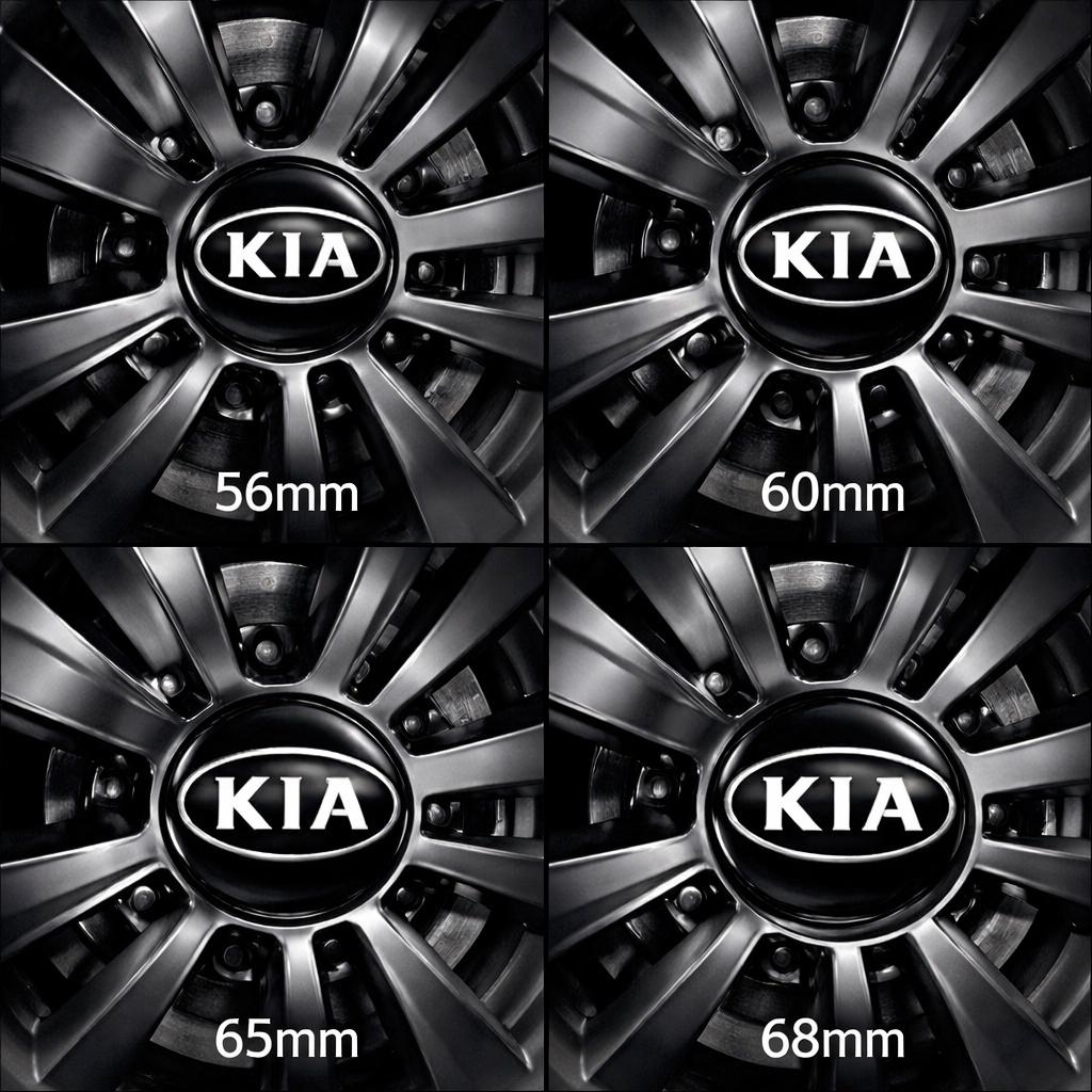 ENTQ1 4pcs 56mm 60mm 65mm 68mm Car wheel emblem Wheel Center Hub Cap auto Rim refit badge covers sticker styling accessories For kia 54A