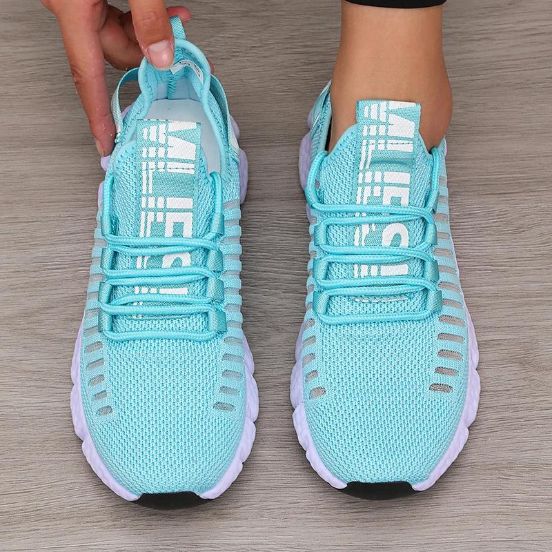 Fashion Women's Platform Sports Shoes with Fashionable Trendy Design Breathable Comfortable Shoes Outdoor Hiking  Walking Casual Shoes