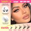 Cluster Lashes Individual Eyelash Extensions Mixed Length Full Volume Lightweight for Glam Look Occasions