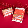 10/80/100Pcs Merry Christmas Card Xmas Birthday Party Gift Card Cute Cartoon Half-Folded Card Blessing Message Card
