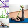4 Gum Fitness Tube Resistance Bands Latex Pedal Exerciser Situp Pull Rope Bands