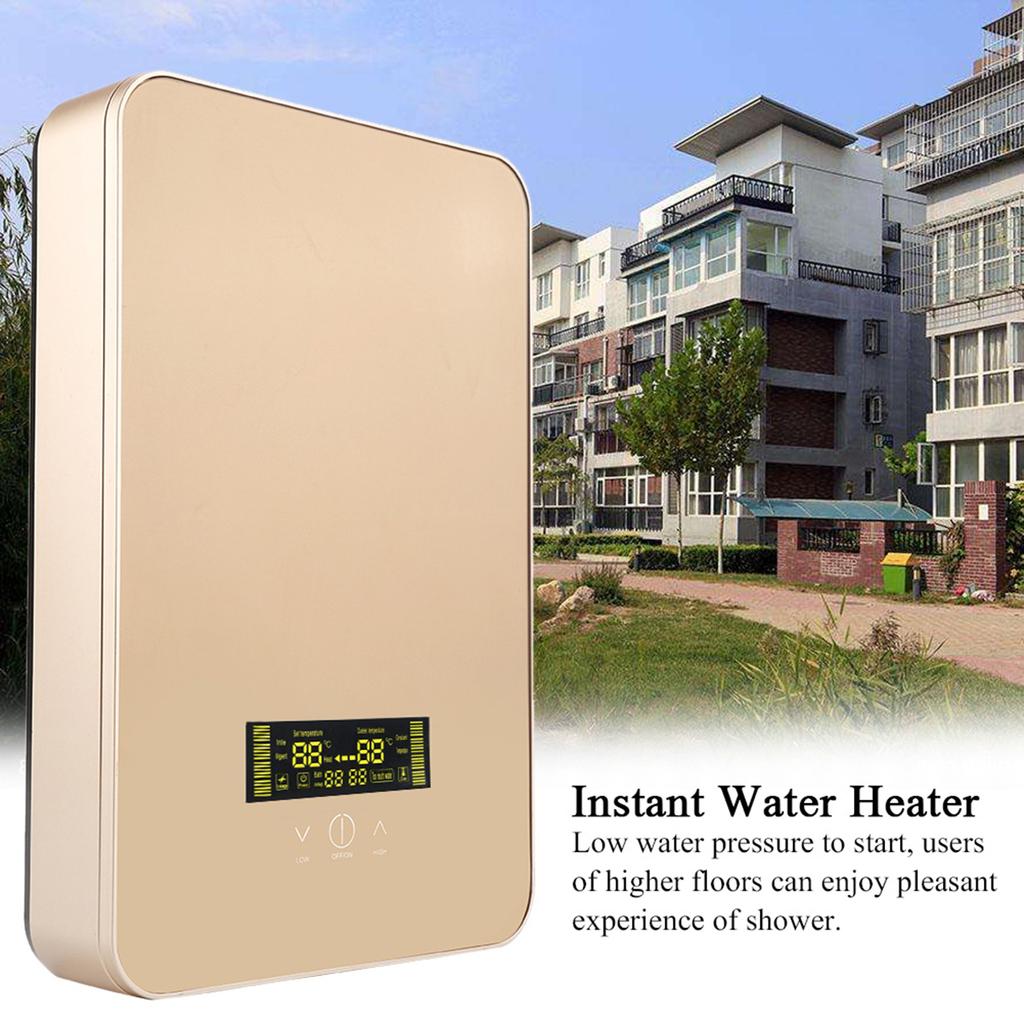 220V 8500W Tankless Instant Electric Hot Water Heater Shower for Home Bathroom