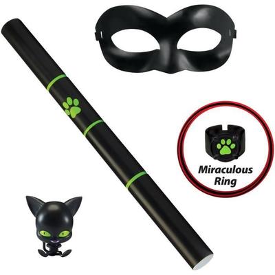 BANDAI - Miraculous Transformation Set - Chat Noir - Magic Accessory - Magic Jewel - Kwami