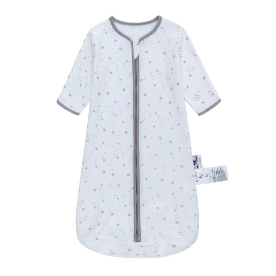 miracle baby" Pure Cotton Long‑Sleeve 3D Sleeping Bag with Animal Print, Center‑Opening, Breathable Summer Sleeping Bag for Children Aged 0–2 Years