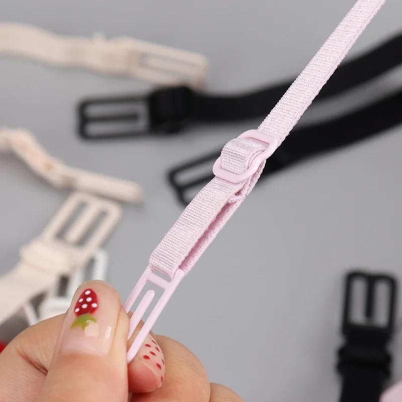 10pcs Anti-slip Invisible Bra Shoulder Straps - Women's Adjustable Buckle Underwear Lingerie Accessories