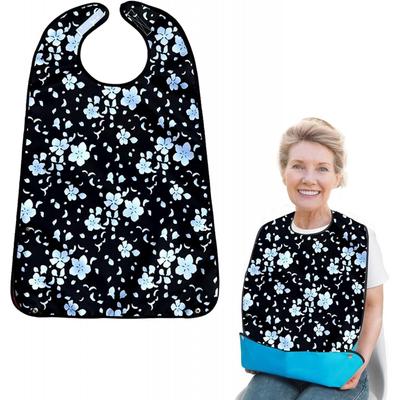 Hiliboom Waterproof Dining Apron Elderly Blackb Floral