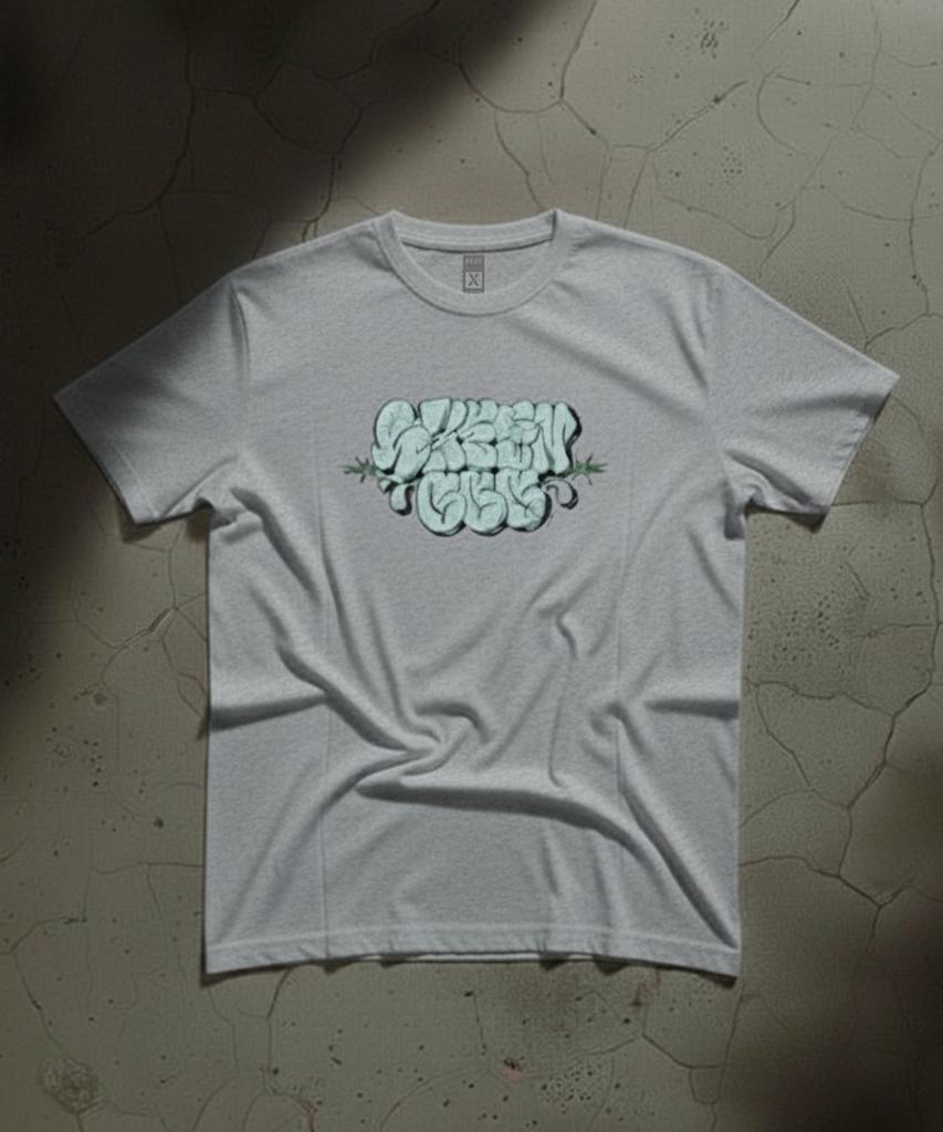 Sinteulipeulsigseu Hardcore Graffiti T-Shirt Ash