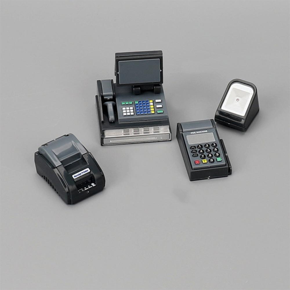 DIY Miniature Cash Register Mini Mini Supermarket Store Card Machine Doll House Scene Props