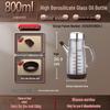 High-End Non-Drip Steel & Glass Oil Dispenser for Kitchen