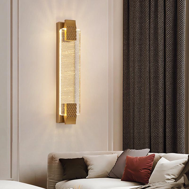 Postmodern Crystal Wall Lamp: Elegant Lighting for Living Rooms, Entrances, Aisles, Stairways, and Bedside Décor
