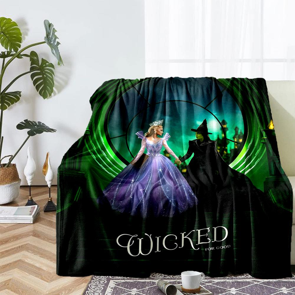 Wicked Theme Printed Blanket - Perfect for Couch, Bed, Travel & Outdoor Use | Machine Washable, Cozy & Durable.