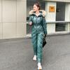 Russian Cross-Border Winter Outdoor Ski Suit Women's Fleece Set Korean Style Casual Winter Coat