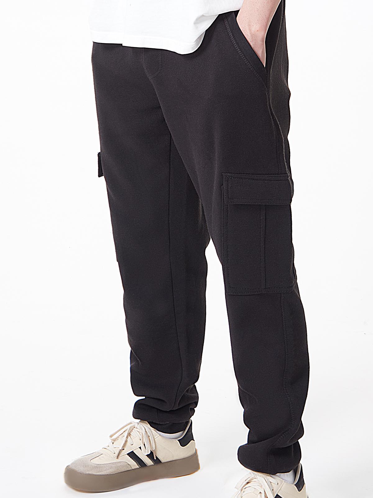 Rose Beauty A свободные повседневные флисовые спортивные брюки S серого дэви — фото 10