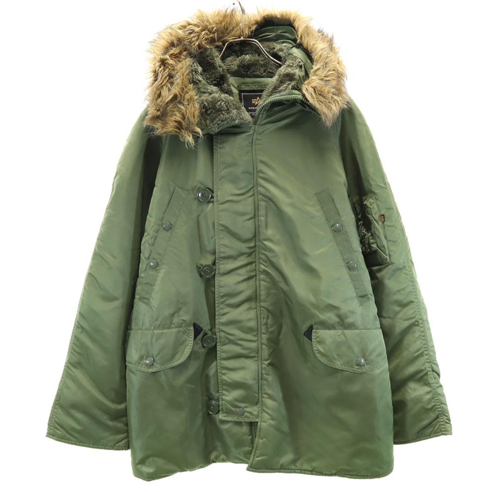 ALPHA INDUSTRIES INC N-3B Flight Jacket M Khaki Men's Used
