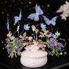 Butterfly Pearl Headpiece Imitation Pearl Girl Crown Flower Child Crown Kid Hair Hoop  Daily Wear