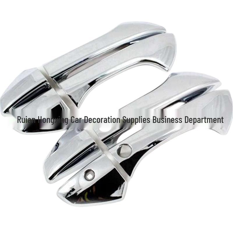 

Honda Accord восьмого поколения (08-13) Накладка на дверную ручку из углеродного волокна - Глянцевый черный Smart Bright Silver