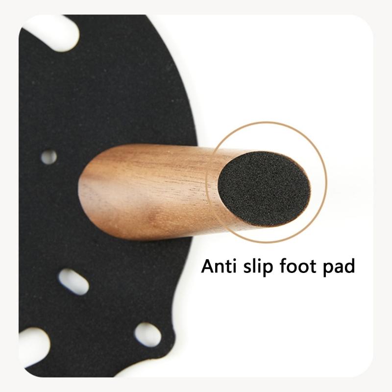 Portable Speakers Stand Metal Desk Organizers with AntiSlip Wood Feet for B&W Formation Wedge Speakers