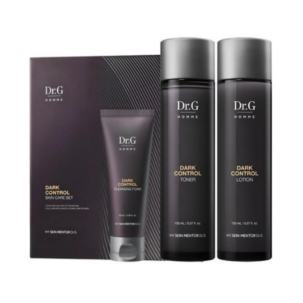 Dr.G Homme Dark Control Set — Toner 150 Ml + Lotion 150 Ml + Cleansing Foam 70 Ml (1 Set)