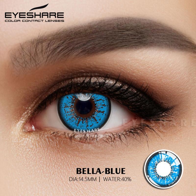 Eyeshare Cosplay Lila Farbe Kontaktlinsen für Auge Blau Colorcon Lense Anime Coser Linsen Augen Make-Up Pupilentes